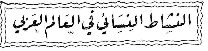 النشاط النسائي في العالم العربي