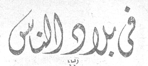 في بلاد الناس