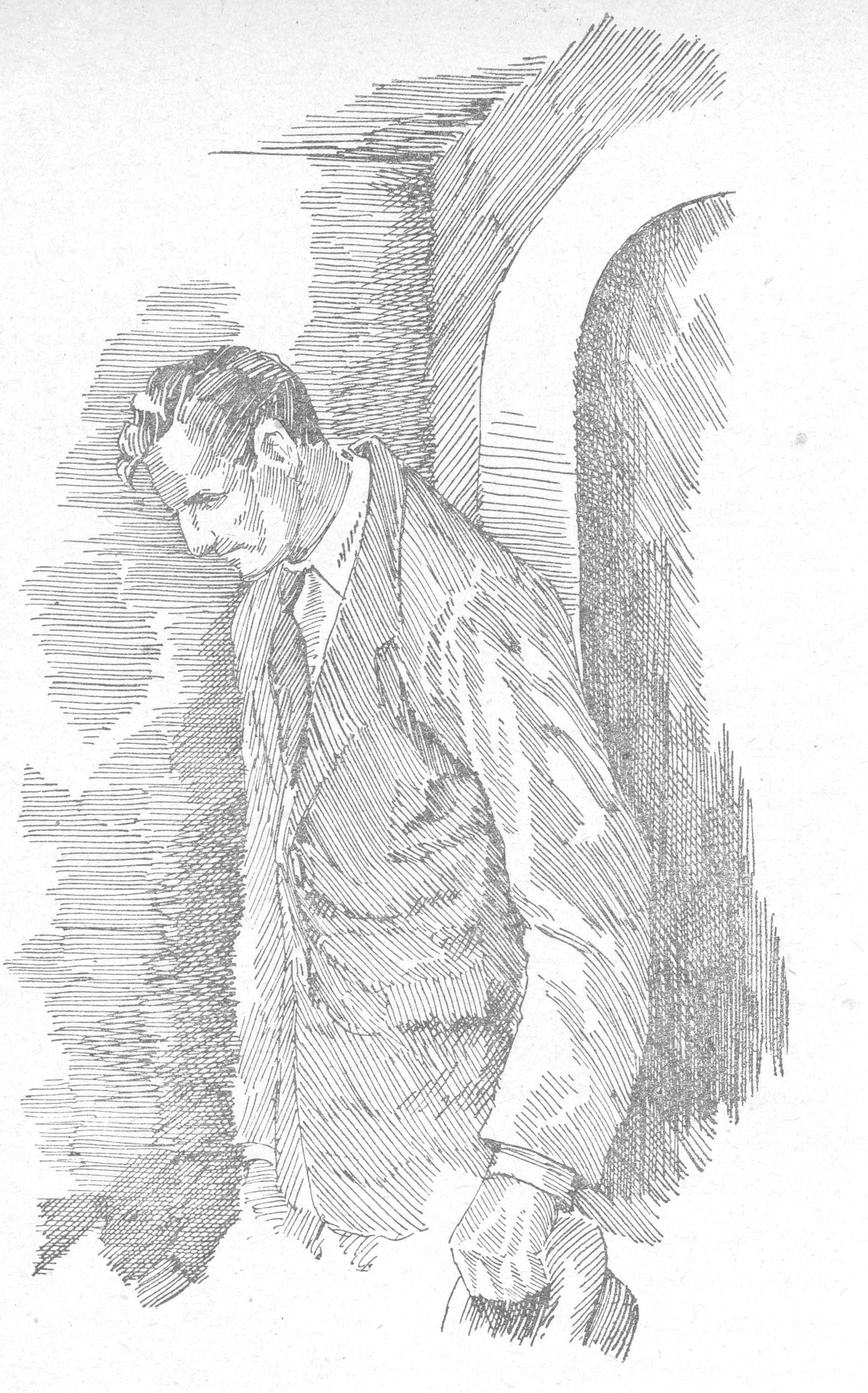 رسم توضيحي لرجل داخل المغارة