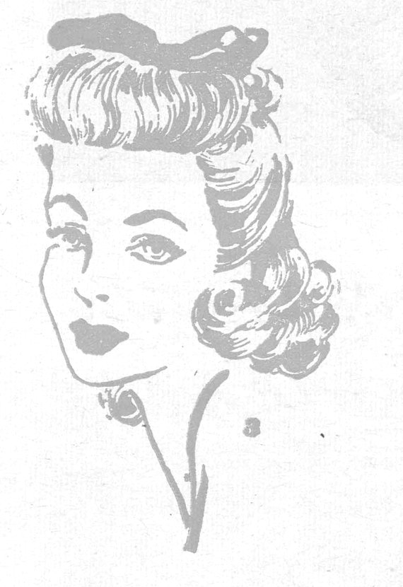 رسم لتصفيفة الشعر رقم ٤