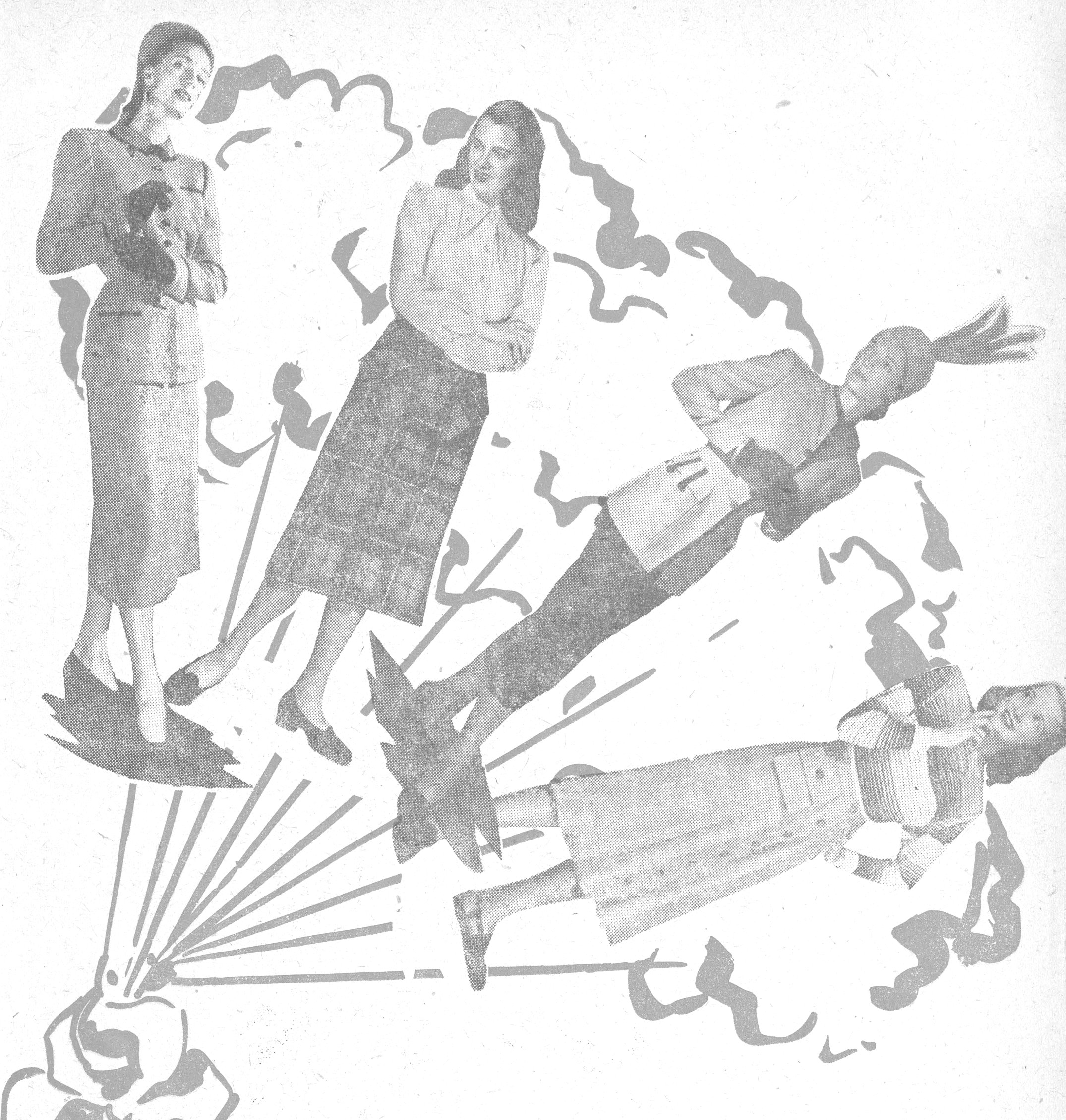 مجموعة رسوم أزياء نسائية حديثة