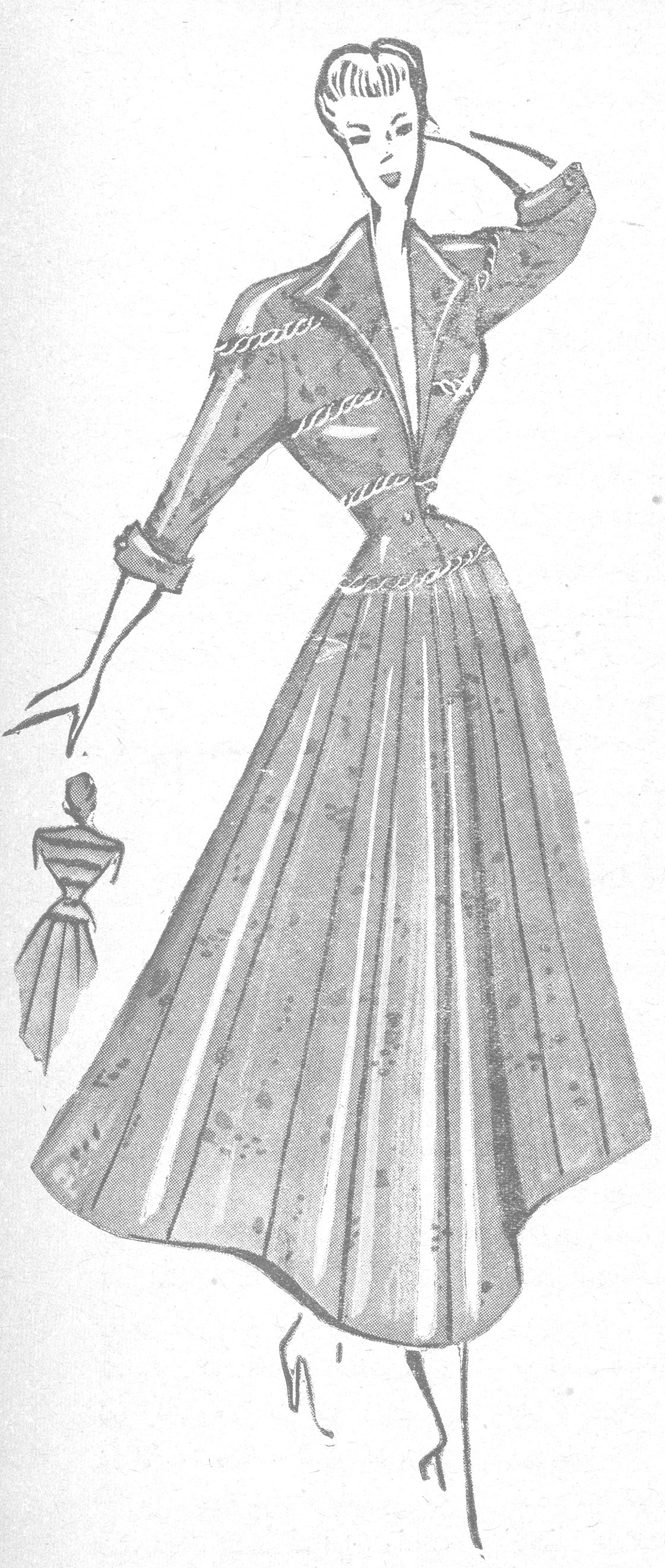 رسم فستان