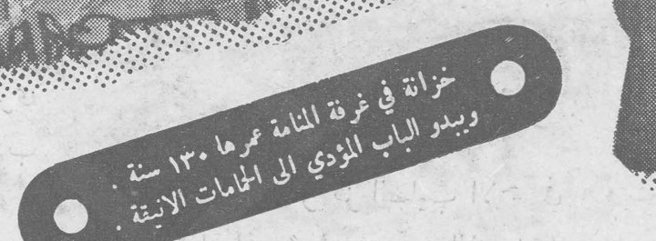 خزانة في غرفة المنامة عمرها ١٣٠ سنة . ويبدو الباب المؤدي الى الحمامات الآتية .