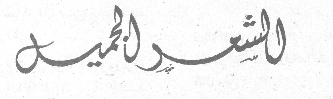 الشعر الجميل