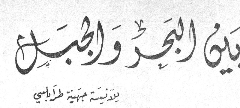 بين البحر والجبل — بدرنيسة مهنية طرابلسي