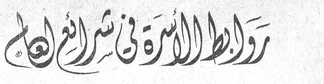 روابط الأسرة في شرائع العالم