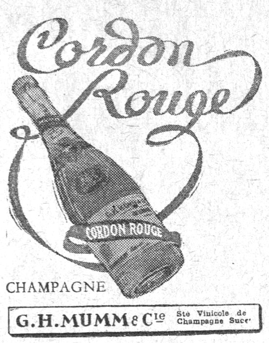 Cordon Rouge CORDON ROUGE CHAMPAGNE G.H. MUMM & Cie — Ste Vinicole de Champagne Succ.