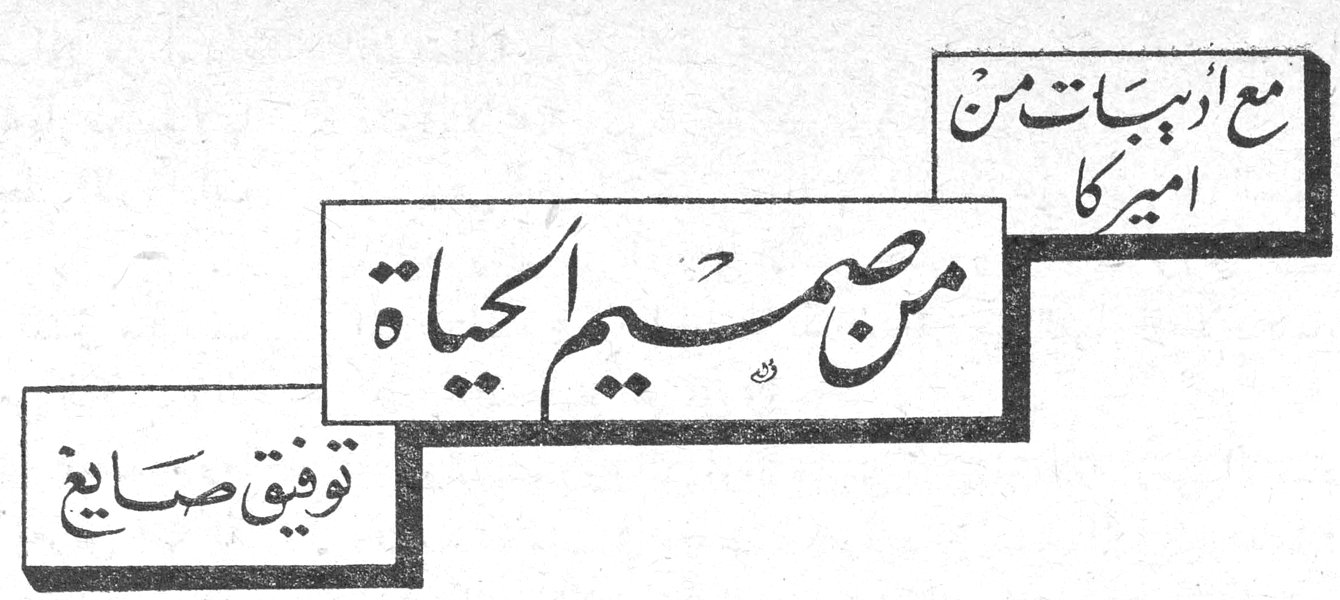مع أديبات من أميركا - من صميم الحياة توفيق صايغ