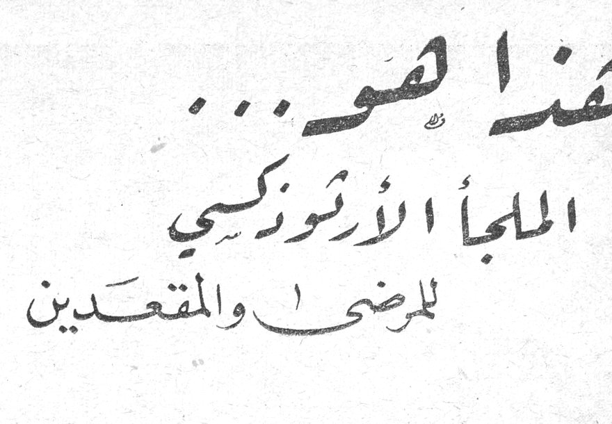 هذا هو... الملجأ الأرثوذكسي للمرضى والمقعدين