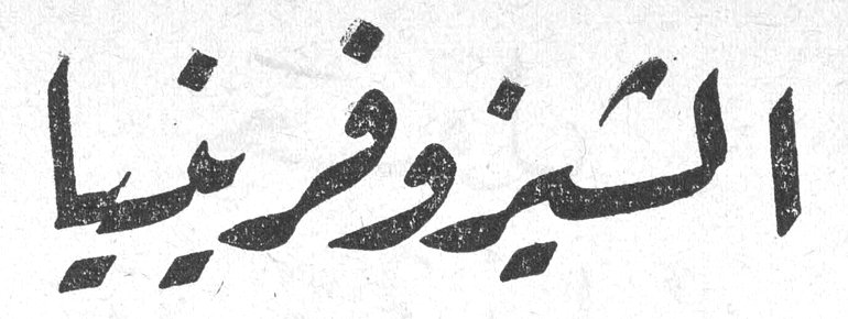 الشيزوفرنيا
