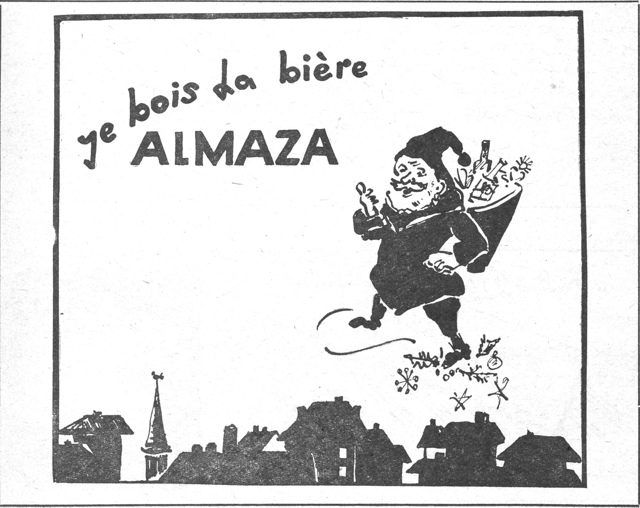 je bois la bière ALMAZA