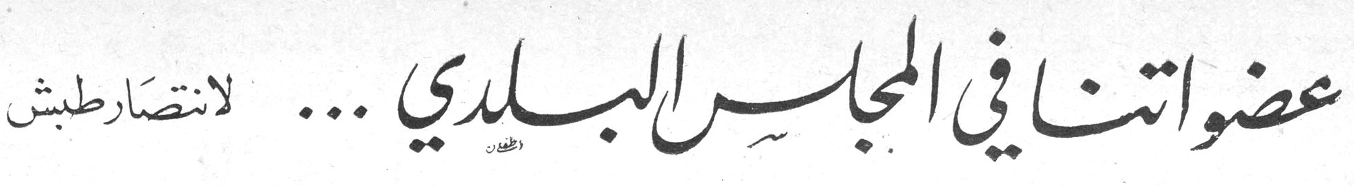عضواتنا في المجلس البلدي ... انتصار طبش