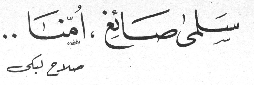 سلمى صائغ، أُمّنا.. صلاح لبكي