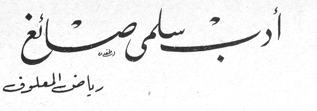أدب سلمى صائغ رياض المعلوف سلمى صائغ