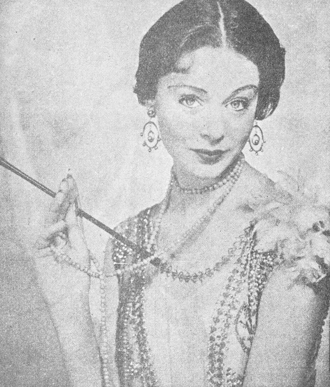 صورة سيدة في زينة المساء