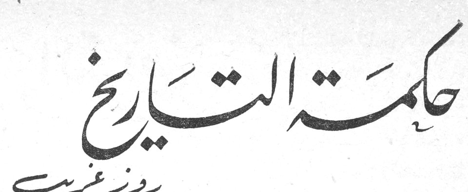 حكمة التاريخ — روز غريّب