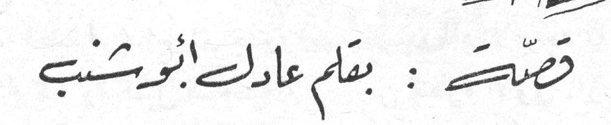 قصة : بقلم عادل أبو شنب