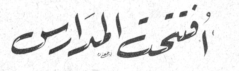افتتحت المدارس