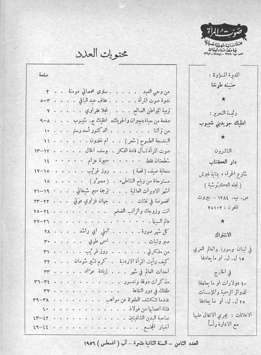 Cover of issue 8, August 1956