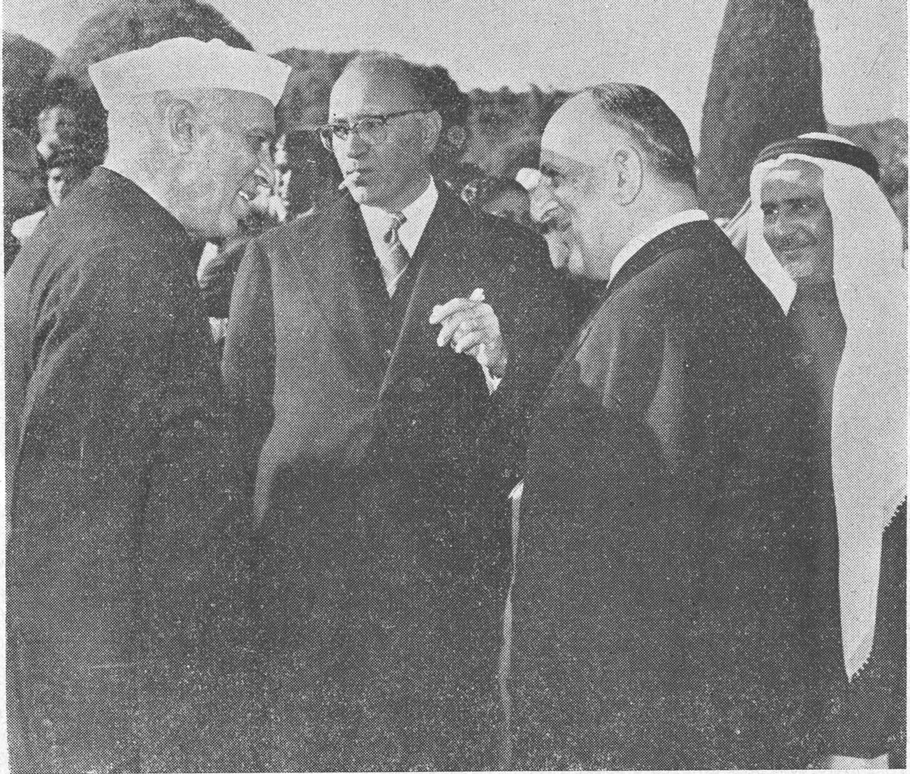 صورة في استقبال الرئيس نهرو