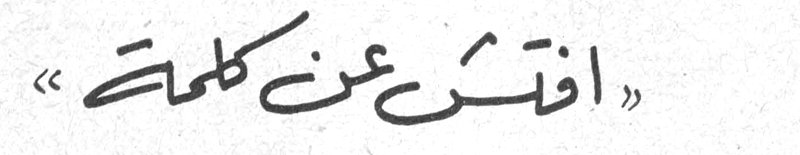 «افتش عن كلمة»