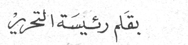 بقلم رئيسة التحرير