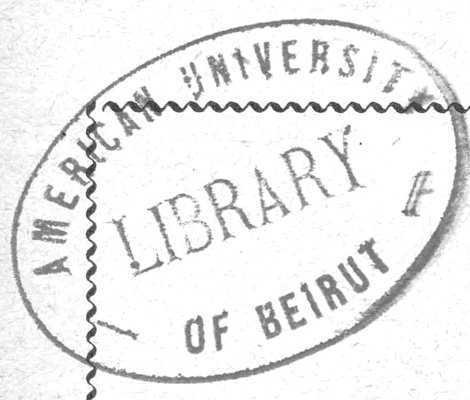 AMERICAN UNIVERSITY LIBRARY OF BEIRUT