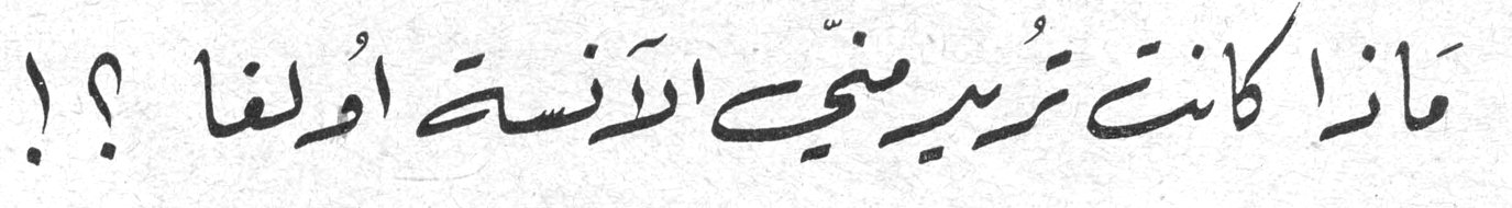 ماذا كانت تريد مني الآنسة أولغا ؟!