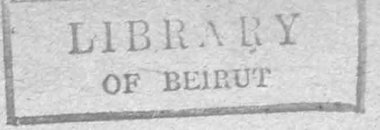 LIBRARY OF BEIRUT