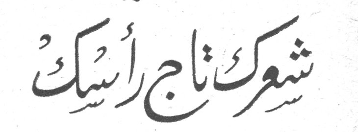شعرك تاج رأسك